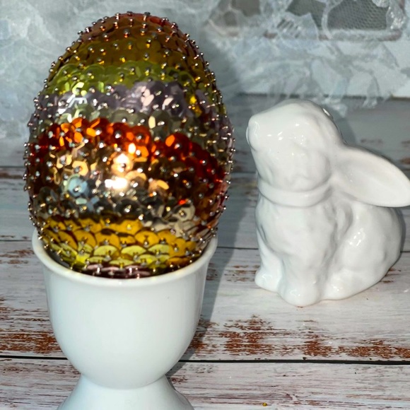 Sequin Ombre Easter Egg | Easter Tree Ornament - Picture 10 of 16